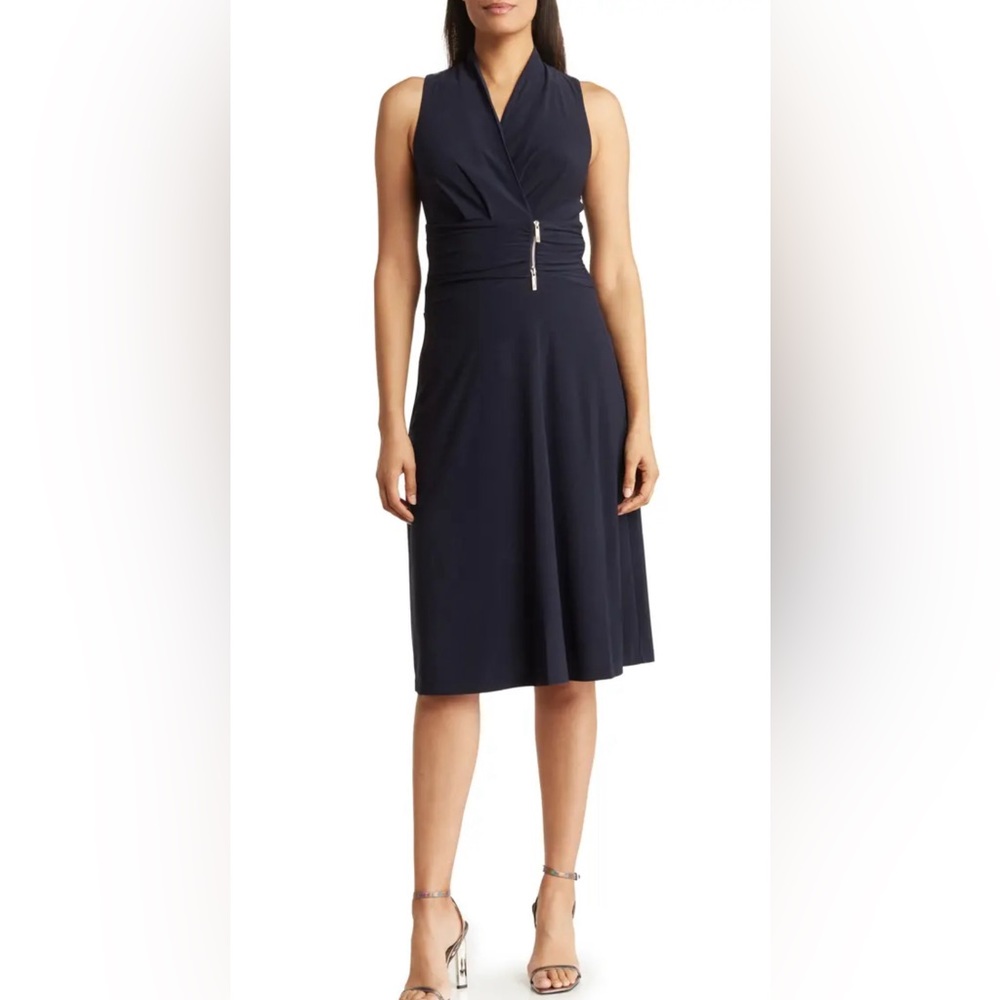 TOMMY HILFIGER NAVY BLUE SLEEVELESS DRESS